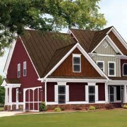 brown house red roof metal|houses with brown roofs photos.